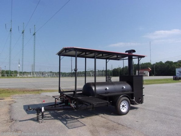 2021 Bubba Grills 250R510 Reverse Flow BBQ smoker trailer with roof available in Byron, GA
