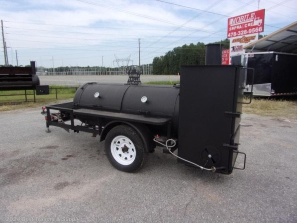 2021 Bubba Grills 250R510 Reverse Flow BBQ smoker trailer consession available in Byron, GA
