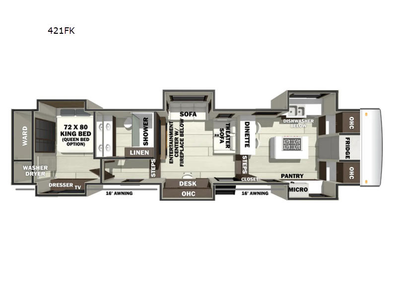 New 2027 Forest River RiverStone 421FK available in Bunker Hill, Indiana