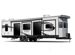 New 2025 Forest River Sandpiper Destination Trailers 399LOFT available in Bunker Hill, Indiana