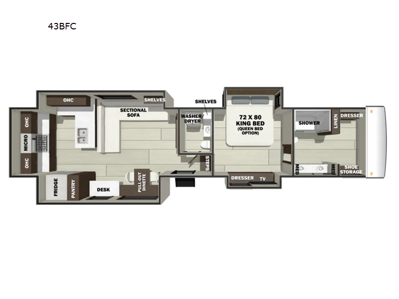New 2027 Forest River RiverStone 43BFC available in Bunker Hill, Indiana