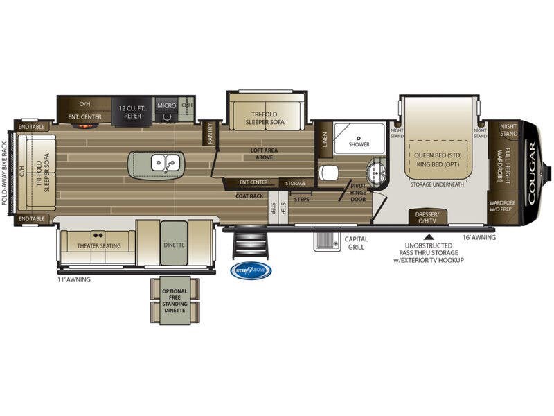 Used 2018 Keystone Cougar 368MBI available in Bunker Hill, Indiana