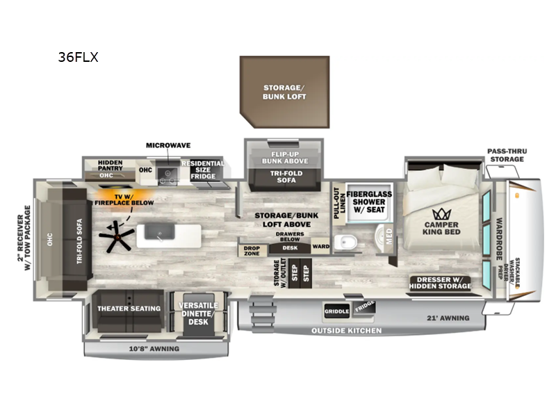 New 2026 Forest River Cherokee Sabre 36FLX available in Bunker Hill, Indiana