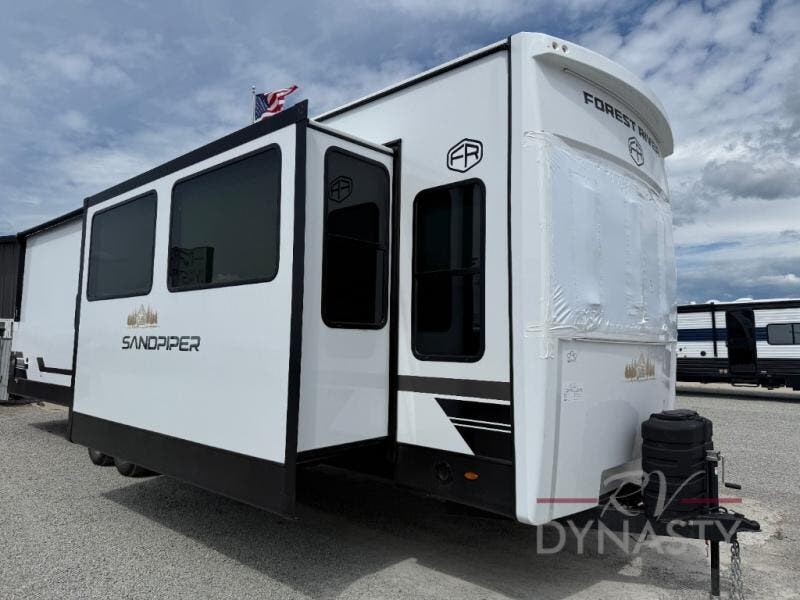 New 2027 Forest River Sandpiper Destination Trailers 389HBFL available in Bunker Hill, Indiana