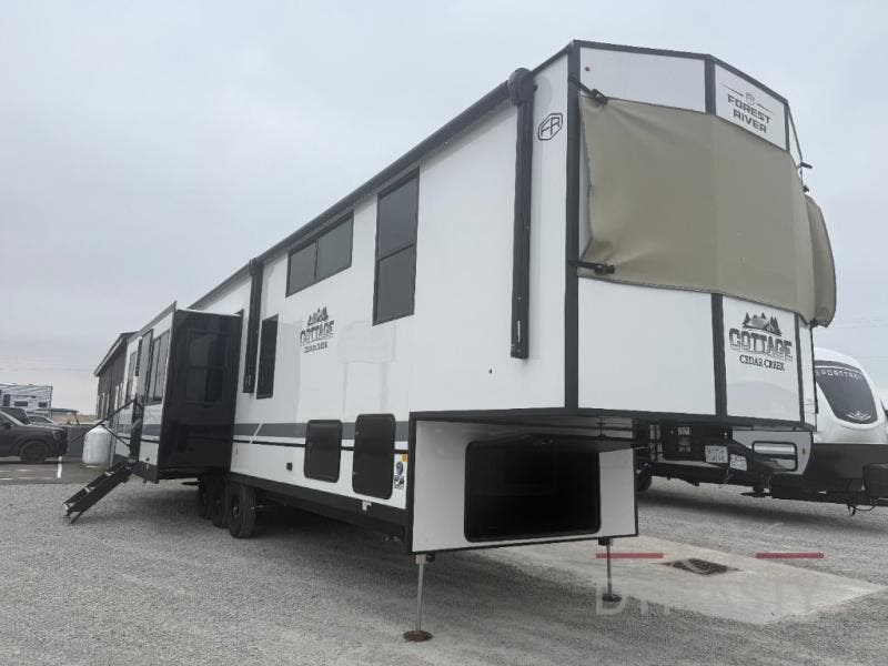 New 2026 Forest River Cedar Creek Cottage Fifth Wheels 412FWC available in Bunker Hill, Indiana
