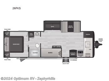New 2024 Keystone Hideout 26FKS available in Zephyrhills, Florida