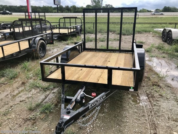2024 East Texas Trailers | 5x8 | Utility Angletop | 1-3.5k Axle | Black | G available in Lacy Lakeview, TX