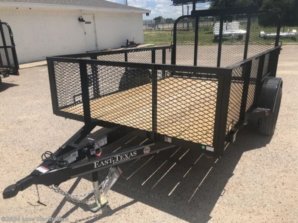 2024 East Texas Trailers | 5x10x2 | Landscape | 1-3.5k Axle | Black | Gate available in Lacy Lakeview, TX