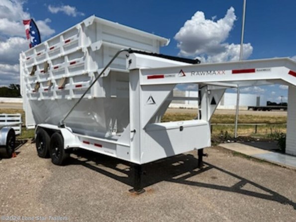 2024 RawMaxx | 7x16 | GN Roll Off Dump | 2-7k Axles | White | 3 available in Lacy Lakeview, TX