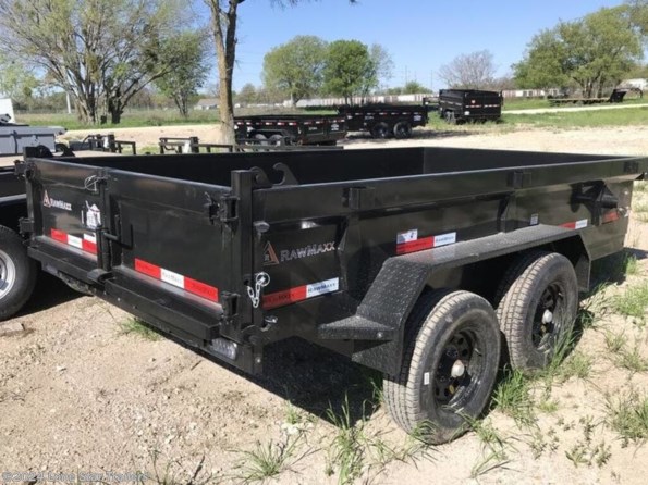 2024 RawMaxx | 6x12x2 | MDX Dump | 2-5.2k Axles | Black | 3 Way available in Lacy Lakeview, TX