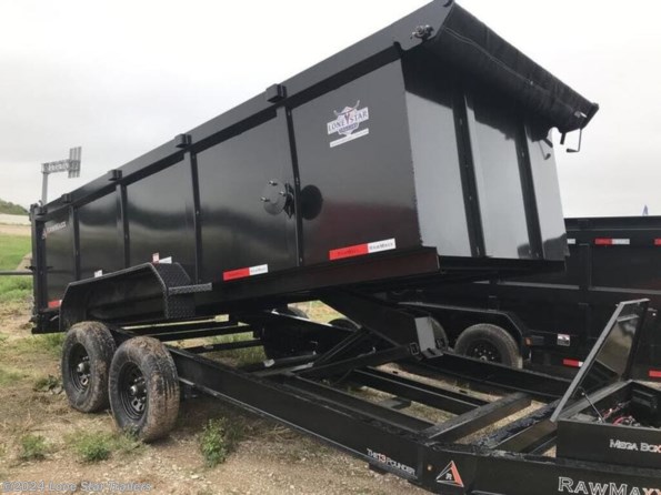 2024 RawMaxx | 7x16x4 | LPX Dump | 2-7k Axles | Black | 3 Way G available in Lacy Lakeview, TX