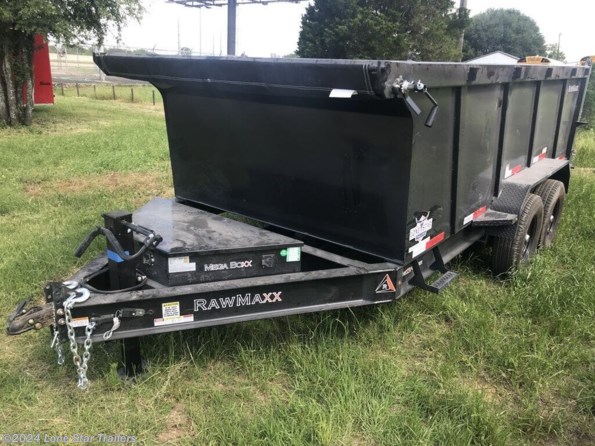 2024 RawMaxx | 7x14x3 | LPX Dump | 2-7k Axles | Black | 2 Way G available in Lacy Lakeview, TX