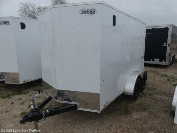 2024 Cargo Express EX | 6X12 |  DLX Enclosed | 2-3.5k Axles | White | Ba available in Lacy Lakeview, TX