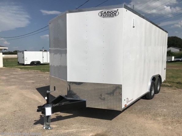 2024 Cargo Express EX | 8.5x16 |  DLX Enclosed | 2-3.5k Axles | White | available in Lacy Lakeview, TX