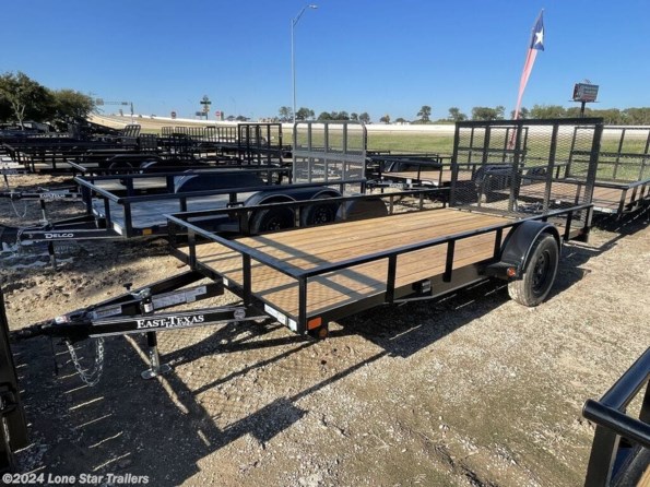 2024 East Texas Trailers | 6.5x14 | Utility Angletop | 1-3.5 Axle | Black | available in Lacy Lakeview, TX