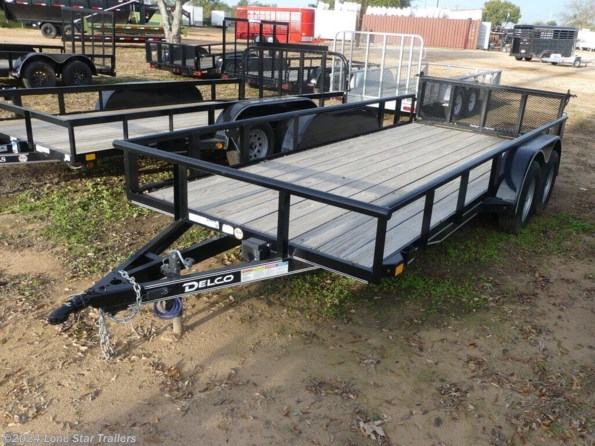 2022 Delco | 77x16 | Pipetop Utility | 2-3.5k Axles | Black | available in Lacy Lakeview, TX