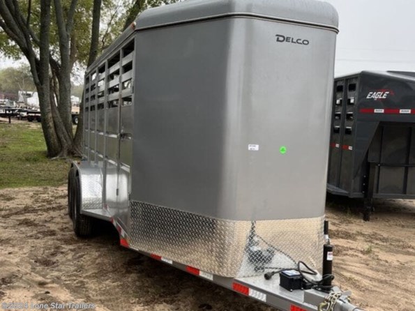 2024 Delco | 6x16 | BP Livestock | 2-6k Torsion Axles | SIlve available in Lacy Lakeview, TX