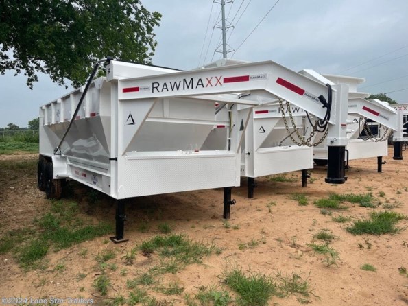 2024 RawMaxx | 7x16 | GN Roll Off Dump | 2-7k Axles | White | 1 available in Lacy Lakeview, TX