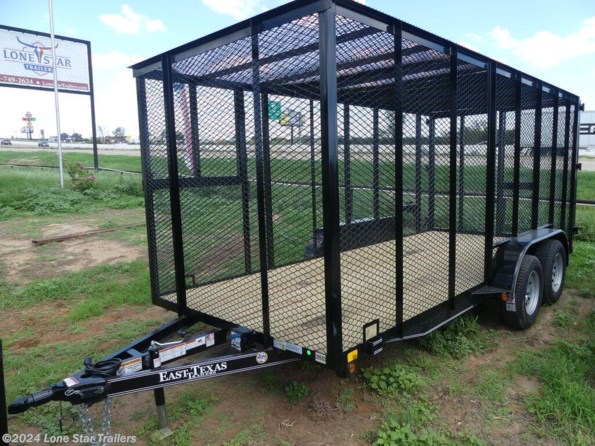 2024 East Texas Trailers | 6.5x16x6 | Trash Trailer | 2-35k axles | Black | available in Lacy Lakeview, TX