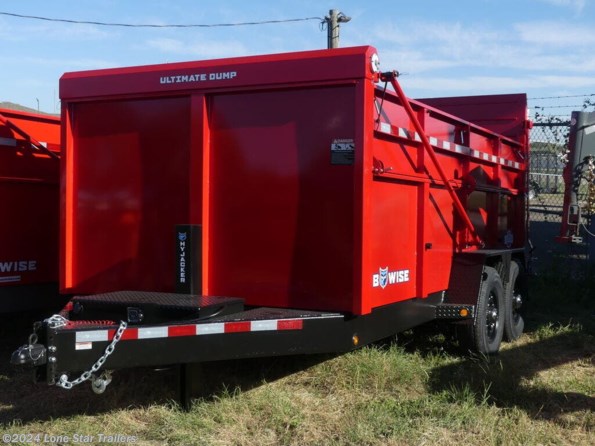 2024 BWISE | 7x14x4 | Ultimate Dump | 2-7k axles | Red/Blk available in Lacy Lakeview, TX