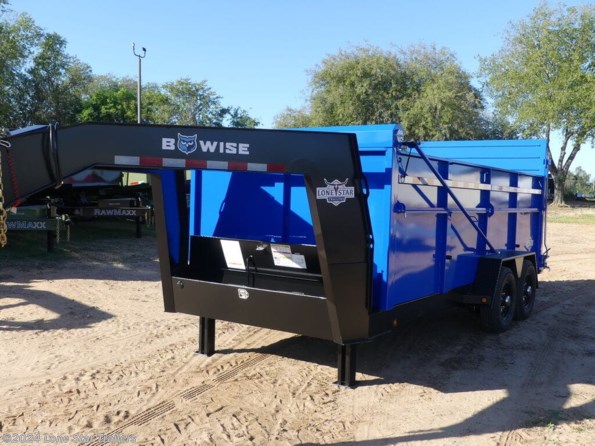 2024 BWISE | 82x16 | GN Ultimate Dump | 2-7k Axles | Blue/Bla available in Lacy Lakeview, TX