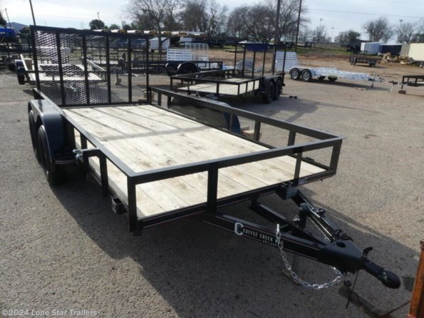 2024 Coffee Creek | 6.5x14 | Utility Angletop | 2-3.5k Axles | Black available in Lacy Lakeview, TX
