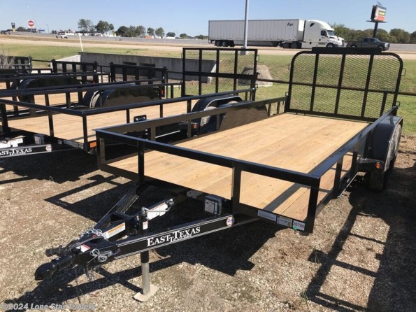 2024 East Texas Trailers | 6.5X16 | Utility AngleTop | 2-3.5k Axles | Black available in Lacy Lakeview, TX