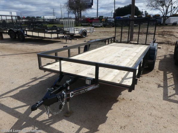 2024 Coffee Creek | 7x18 | Utility AngleTop | 2-35k axles | Black | available in Lacy Lakeview, TX