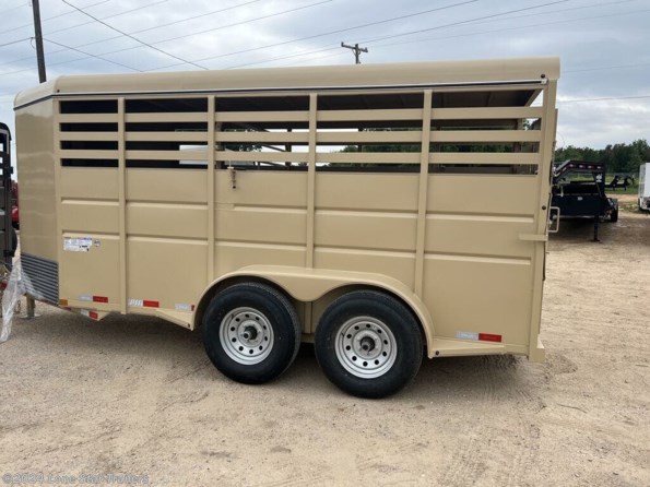 2024 Delco | 6x16 | BP LiveStock | 2-6k Torsion Axles | Tan | available in Lacy Lakeview, TX