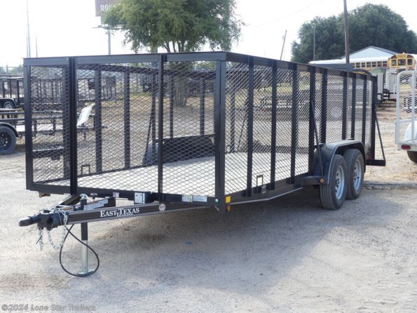 2022 East Texas Trailers | 7x18x4 Landscape | 2-35k axles | Black | Ramp ga available in Lacy Lakeview, TX
