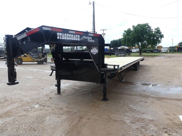 2024 Davidson Trailers | 8.5x40 | GN Flatbed | 2-8k axles | Black | Slide available in Lacy Lakeview, TX