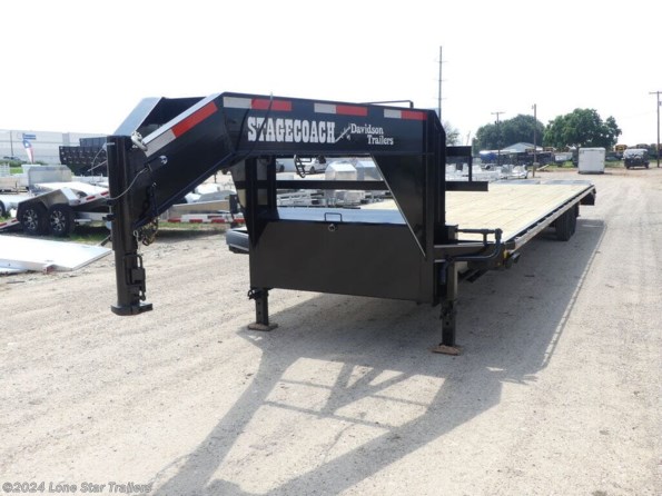 2024 Davidson Trailers | 8.5x40 | GN Flatbed | 2-8k axles | Black | Mega available in Lacy Lakeview, TX