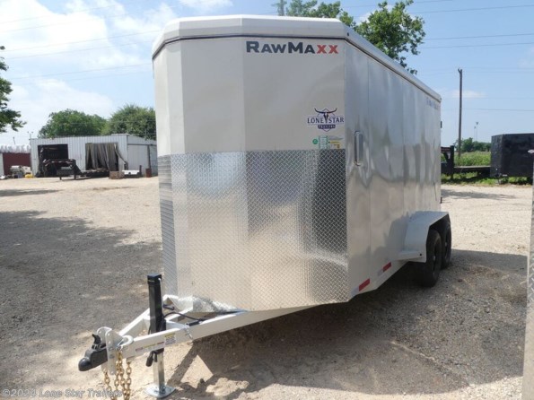 2024 RawMaxx | 7x14 | CTX Steel Enclosed | 2-52k axles | White available in Lacy Lakeview, TX