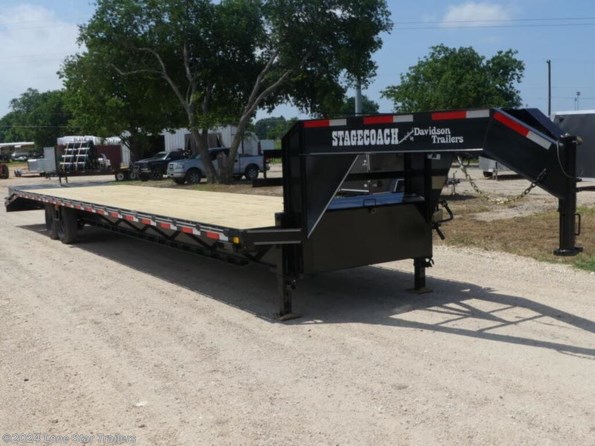2024 Davidson Trailers | 8.5x40 | GN Flatbed | 2-7k axles | Black | Mega available in Lacy Lakeview, TX