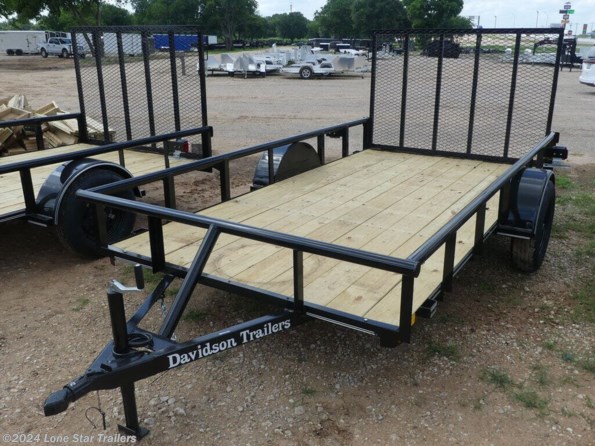 2024 Davidson Trailers | 6x12 | Utility Pipetop | 1-35k axle | Tailgate available in Lacy Lakeview, TX