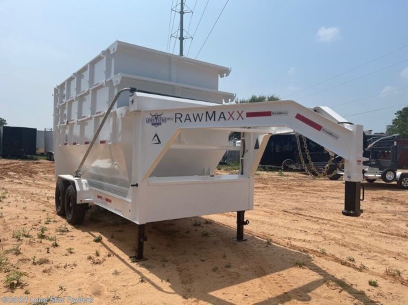2025 RawMaxx | 7x14 | GN Roll Off Dump | 2-7k Axle | White | 3 available in Lacy Lakeview, TX