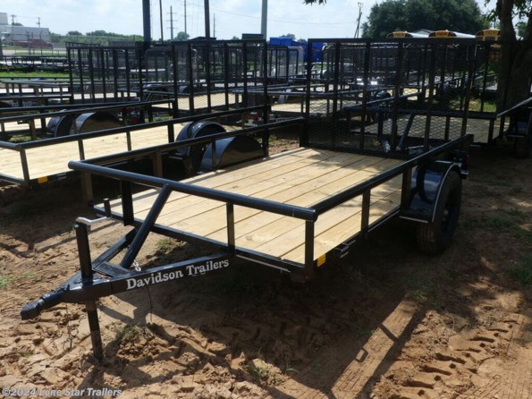 2024 Davidson Trailers | 6x10 | Utility Pipetop | 1-35k axle | Black | Ta available in Lacy Lakeview, TX