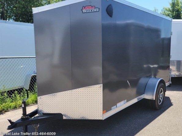 2022 United Trailers WJ 6x12 6’6'' H V Front Enclosed Trailer w/Torsion available in Forest Lake, MN
