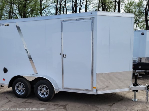 2022 Wells Cargo Silver Sport Wagon SS V 7x12 7'h 7k Aluminum Enclosed UTV Contr available in Forest Lake, MN