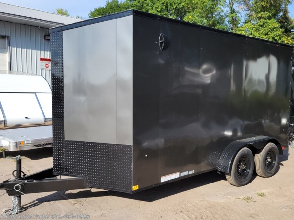 2023 Look Element 7x14 7' Tall Enclosed Cargo Trailer Black-Out Trim available in Forest Lake, MN
