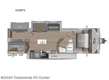 New 2026 Jayco Jay Flight SLX 333BTS available in Clio, Michigan