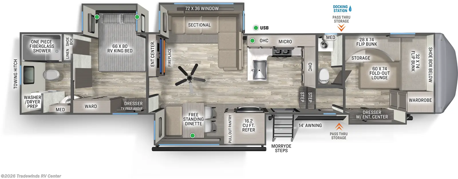 New 2026 Forest River Sierra 3710HBFB available in Clio, Michigan