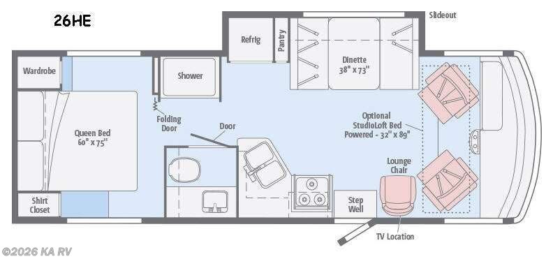 Used 2016  Winnebago Vista 26HE by Winnebago from KA RV in Desert Hot Springs, CA