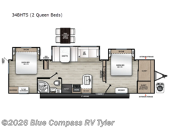 New 2026 Forest River Aurora 34BHTS (2 Queen Beds) available in Tyler, Texas