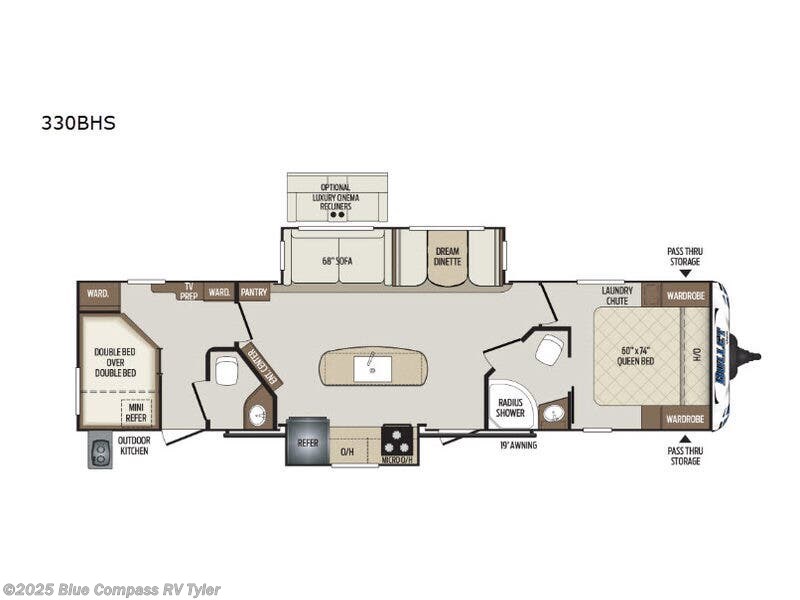 Used 2020 Keystone Bullet 330BHS available in Tyler, Texas