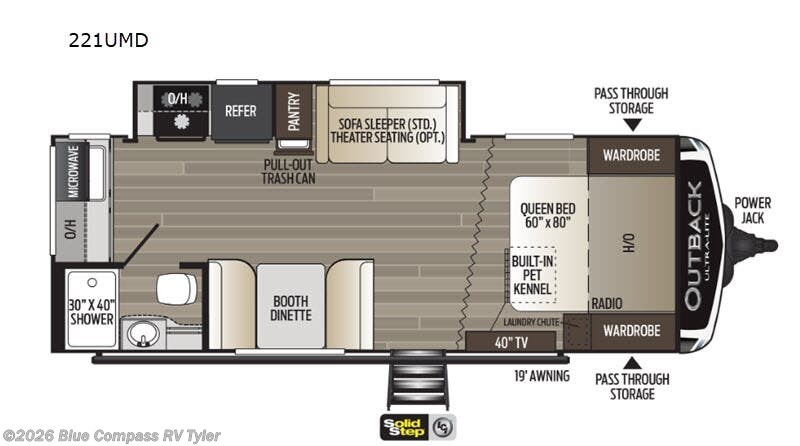 Used 2020 Keystone Outback Ultra Lite 221UMD available in Tyler, Texas
