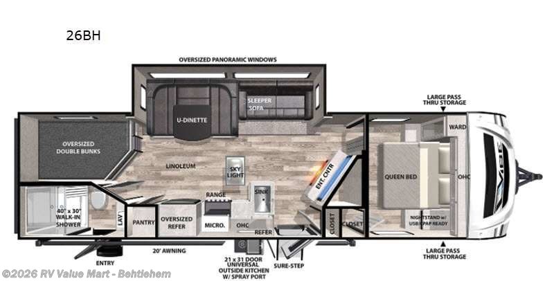 2022 Forest River Vibe 26BH