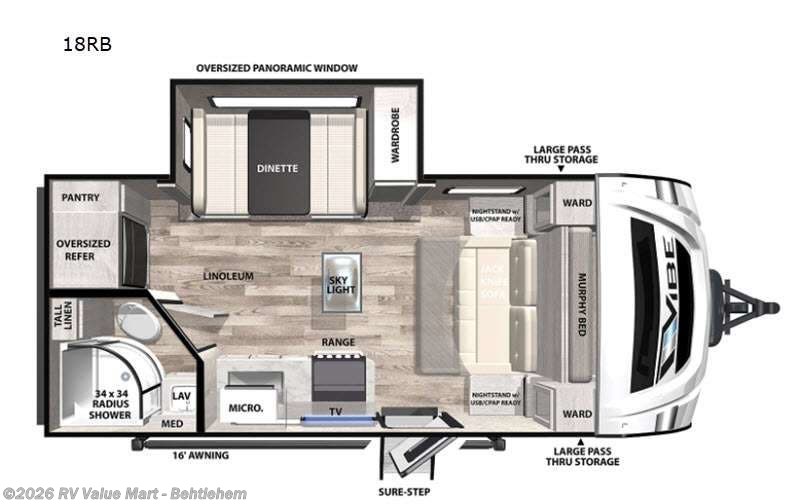 2022 Forest River Vibe 18RB