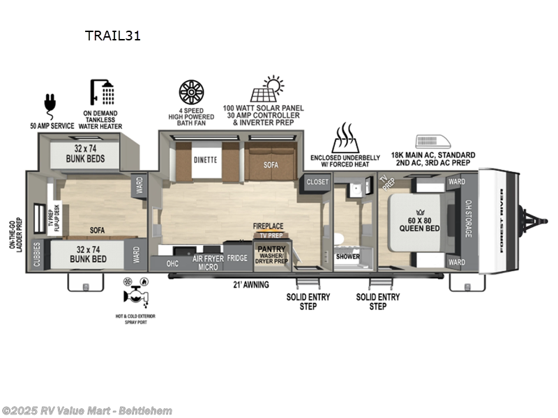 New 2026 Forest River IBEX New Trail Edition TRAIL31 available in Bath, Pennsylvania