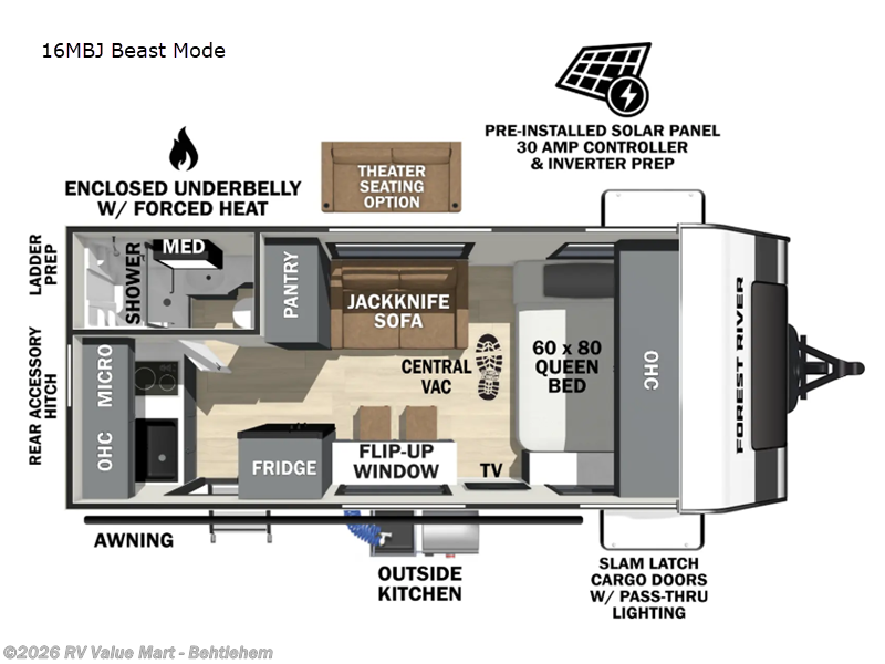 New 2026 Forest River IBEX 16MBJ Beast Mode available in Bath, Pennsylvania